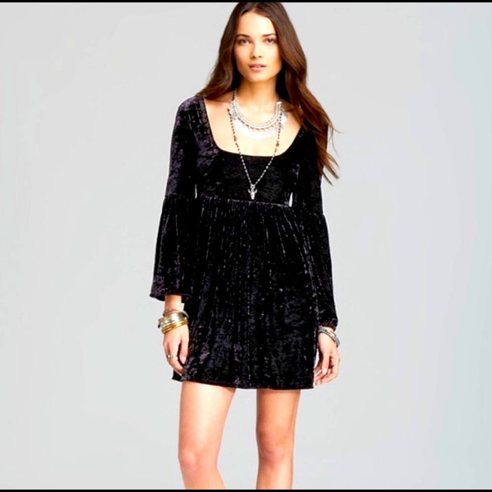 Free people crushed velvet dress